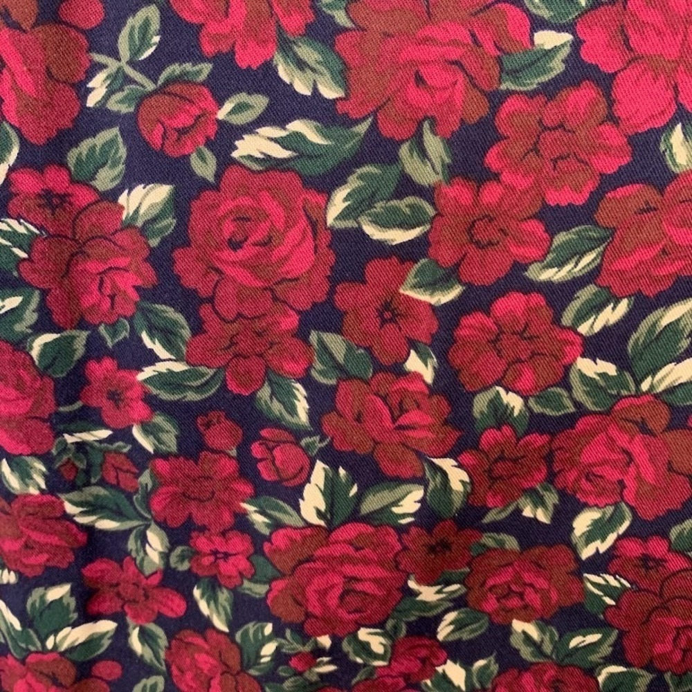 Vintage Innervisions By Ship N'Shore Pleated Floral Midi Skirt Women's M - Picture 2 of 10